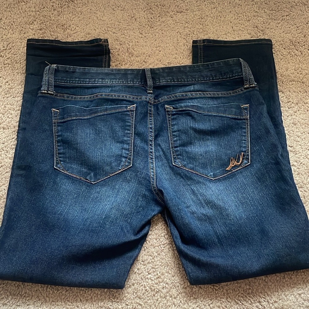 🟩🟩 Express Women’s Cropped Skinny Jeans Stella Low Rise (10R) - Picture 3 of 8